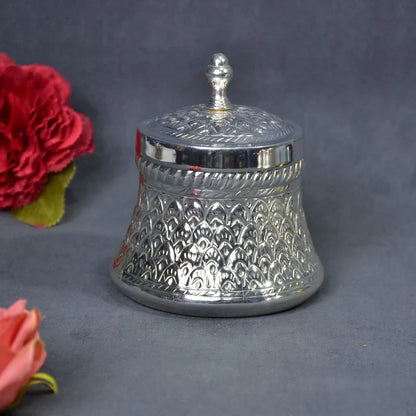 Brass Silver Plated Jar