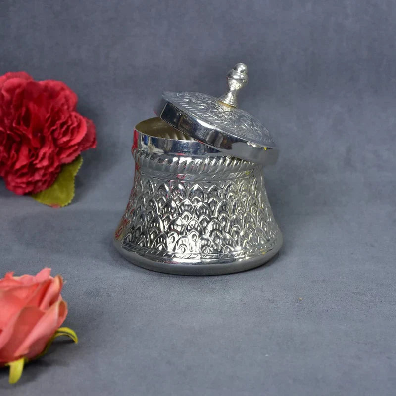 Brass Silver Plated Jar
