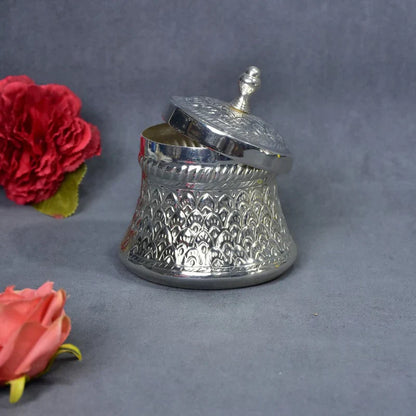 Brass Silver Plated Jar