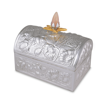 Brass Silver Plated Treasured Box