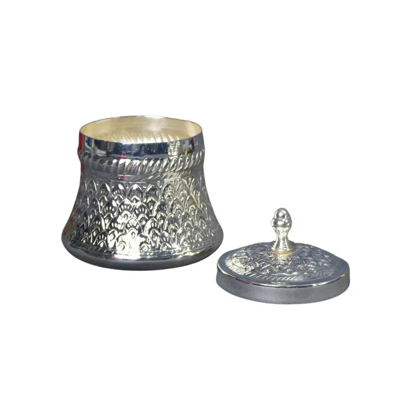 Brass Silver Plated Jar