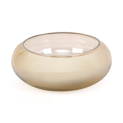 Small - Glass Jar With Rose Design Metal Lid