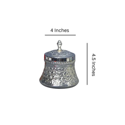 Brass Silver Plated Jar